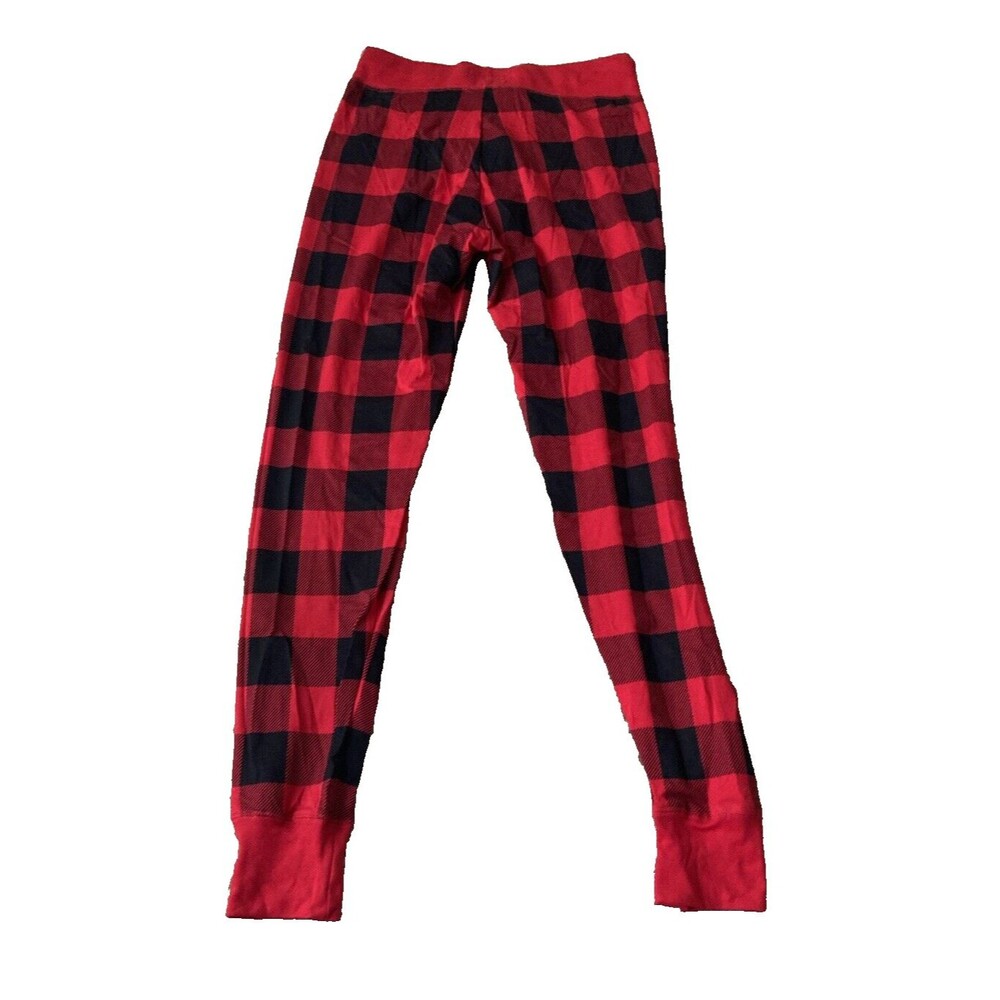 Little Blue House by Hatley Womens Pajama Leggings, Red Buffalo Plaid Medium NEW
